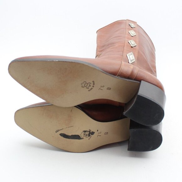 Vintage Brown Heeled Boots - Picture 11 of 11